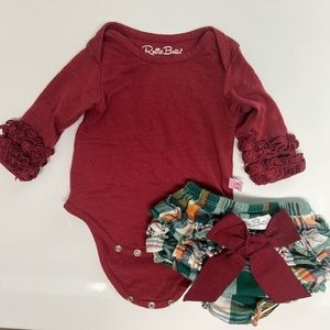 LAST CHANCE BEFORE DONATING Ruffle Butts bodysuit and bloomers